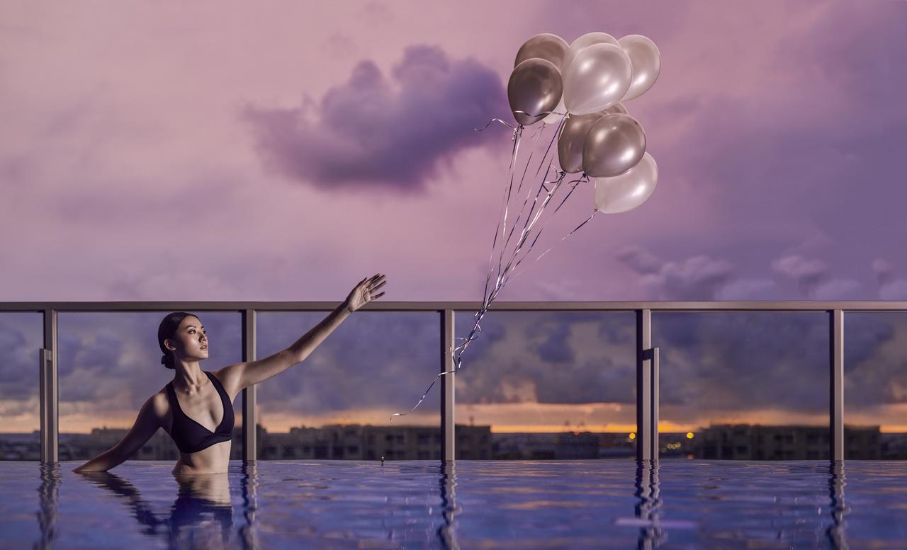 Silks Club Hotel Kaohsiung Eksteriør billede The Sky Pool
